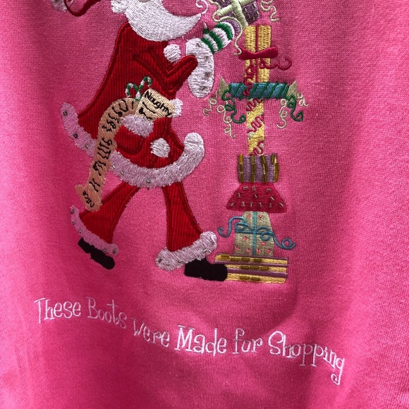 Quacker Factory 1X 🆕 & Vintage Fleece Santa Sweatshirt - Picture 7 of 12